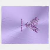 Couverture Polaire Le sommeil et soit régénéré - montée pourpre de (Devant (Horizontal))