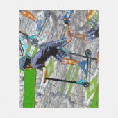 Couverture Polaire Le Speedster - Stunt Scooter Fleece Blanket (Devant)