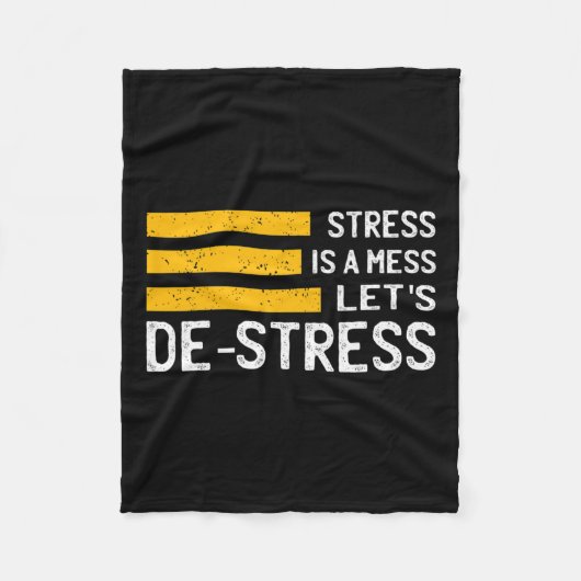 Couverture Polaire Le stress est un échec, déstressons-nous le don ma (Devant)