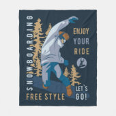 Couverture Polaire Le surf des neiges. Profitez de votre voyage (Devant)