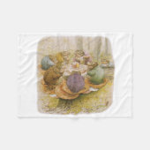 Couverture Polaire Le Tea Party des crapauds (par Beatrix Potter) (Devant (Horizontal))