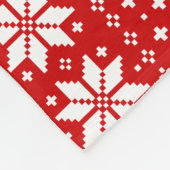 Couverture Polaire Le teckel silhouette le motif de Noël (Coin)