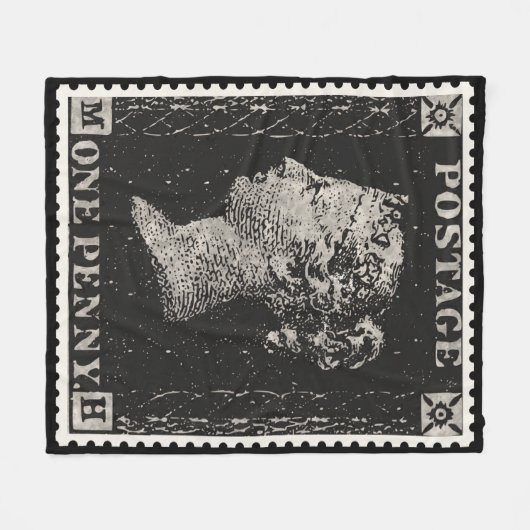 Couverture Polaire Le Timbre noir Penny (Devant (Horizontal))