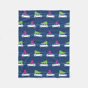 Couverture Polaire Le trafic de Noël de Mini Cooper