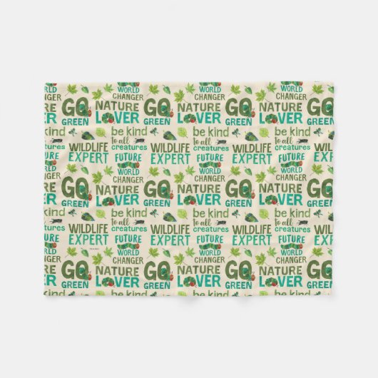 Couverture Polaire Le très affamé Caterpillar Future World Change (Devant (Horizontal))