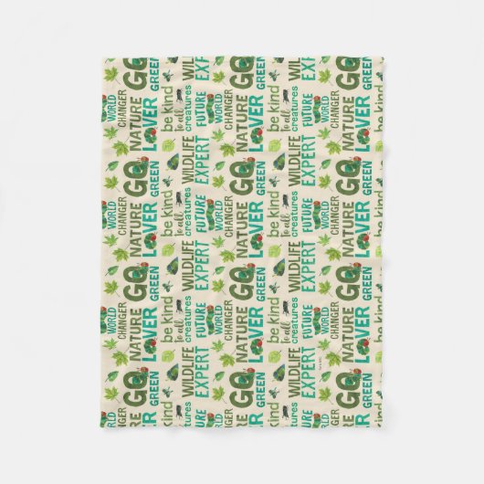 Couverture Polaire Le très affamé Caterpillar Future World Change (Devant)