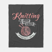 Couverture Polaire Le tricot M'Empêche De Démêler La Nouveauté (Devant)