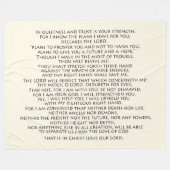 Couverture Polaire Le vers de bible de collage d'écriture sainte (Devant (Horizontal))