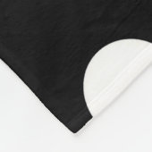 Couverture Polaire Le vert noir pointille le monogramme de Chevron (Coin)