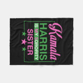 Couverture Polaire Le Vice-Président Kamala Harris Est Ma Soeur Sorci (Devant (Horizontal))