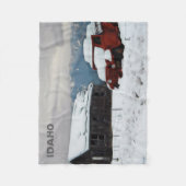 Couverture Polaire Le vieux camion rouge (Devant)