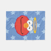 Couverture Polaire Le visage souriant d'Elmo avec un halo (Devant (Horizontal))