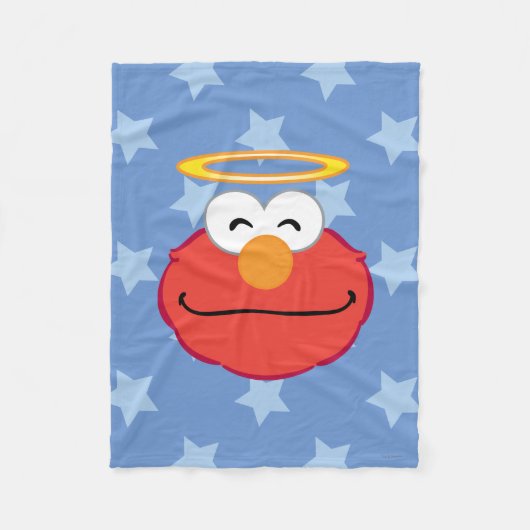 Couverture Polaire Le visage souriant d'Elmo avec un halo (Devant)