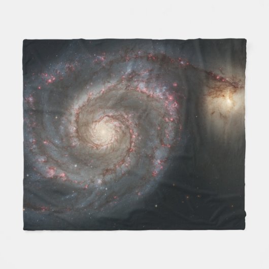 Couverture Polaire Le Whirlpool Galaxy M51 & Companion dans l'espace (Devant (Horizontal))
