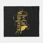 Couverture Polaire Le Whisperer de chat (Devant (Horizontal))