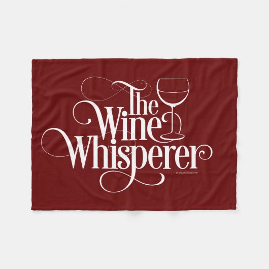 Couverture Polaire Le Whisperer du vin (Devant (Horizontal))