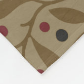 Couverture Polaire Leaf Berry Classique Colorful Art Motif (Coin)