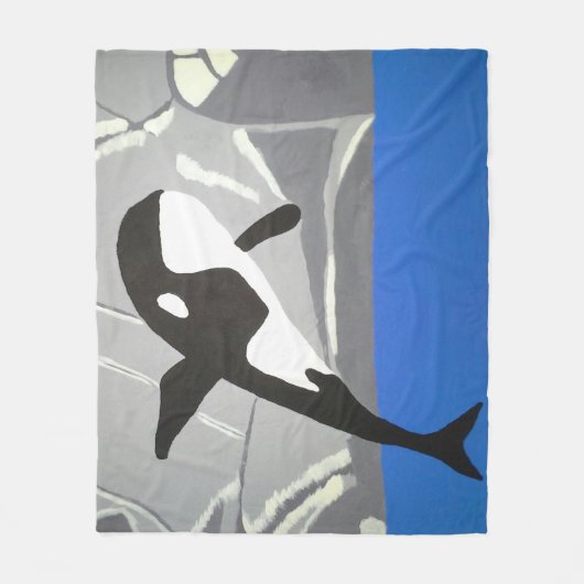 Couverture Polaire Leaping Whale (Devant)