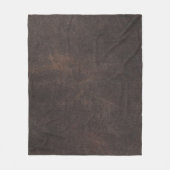 Couverture Polaire Leather texture scrapbooking brown (Devant)