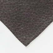 Couverture Polaire Leather texture scrapbooking brown (Coin)