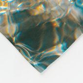 Couverture Polaire L'eau en gros plan photographie (Coin)