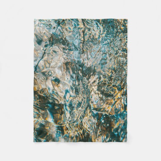 Couverture Polaire L'eau en gros plan photographie (Devant)