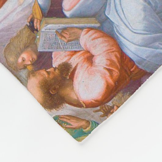 Couverture Polaire L'école d'Athènes, Raphael (Coin)