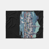 Couverture Polaire L'Ecosse en 3d Sketch Isle Of Skye (Devant (Horizontal))