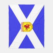 Couverture Polaire L'Ecosse, lion effréné, drapeau antique de (Devant)