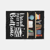 Couverture Polaire Lecteur Cadeau Je Lis Passé Mon Lit (Devant (Horizontal))