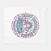 Couverture Polaire Lecteur de Tarot Licorne Premium Impression Drôle (Devant (Horizontal))