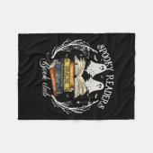 Couverture Polaire Lecteurs Club de livre Professeur amusant Fantôme (Devant (Horizontal))