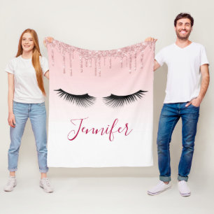 Couverture Polaire Lecteurs de Parties scintillant rose moderne et ci