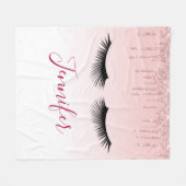 Couverture Polaire Lecteurs de Parties scintillant rose moderne et ci (Devant (Horizontal))