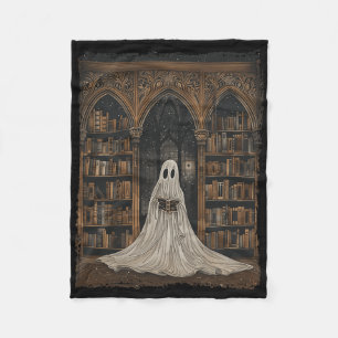 Couverture Polaire Lecture Ghost Library Halloween Librairie Livre Lo