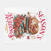 Couverture Polaire Lectures de saison Chaton douillet (Devant (Horizontal))