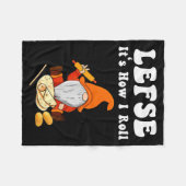 Couverture Polaire Lefse It's How I Roll Christmas (Devant (Horizontal))