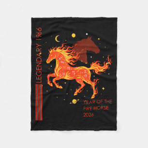 Couverture Polaire Légendaire cheval de feu 1966 60e anniversaire 202