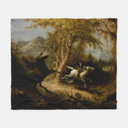 Couverture Polaire Légende du cavalier sans tête fantôme d'Halloween