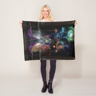 Couverture Polaire L'Élégance De Trilia Fractal Portrait NSE