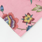Couverture Polaire "L'élégance Rose en fleur" (Coin)