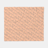 Couverture Polaire L'Élégant chrétien BLESSE L'ÉTERNEL Peach (Devant (Horizontal))