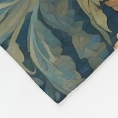 Couverture Polaire L'Élégant Donkey William Morris Inspiré Motif (Coin)