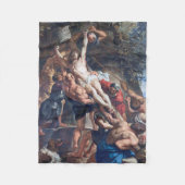 Couverture Polaire L'élévation de la croix, Rubens (Devant)