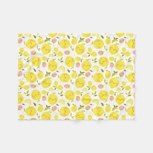 Couverture Polaire Lemon blanc de fraise (Devant (Horizontal))