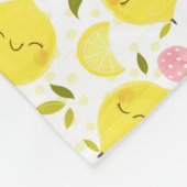 Couverture Polaire Lemon blanc de fraise (Coin)