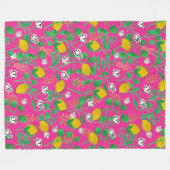 Couverture Polaire lemon watercolor  (Devant (Horizontal))