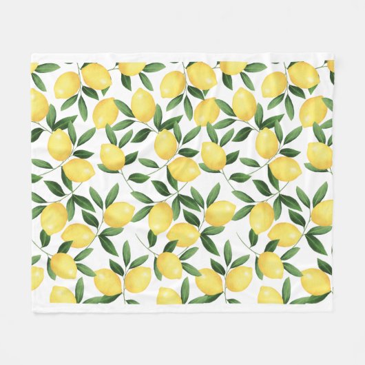 COUVERTURE POLAIRE LÉMONS DE COULEUR D'EAU (Devant (Horizontal))