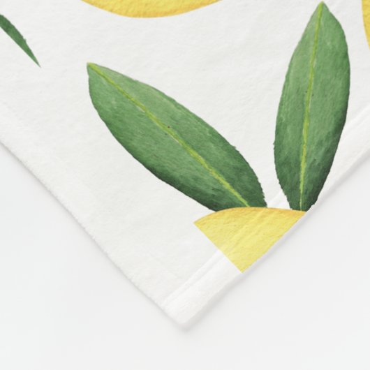 COUVERTURE POLAIRE LÉMONS DE COULEUR D'EAU (Coin)