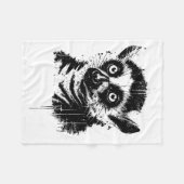 Couverture Polaire Lemur Ink Art Jungle Madaga Wildlife Rtrait Nge (Devant (Horizontal))